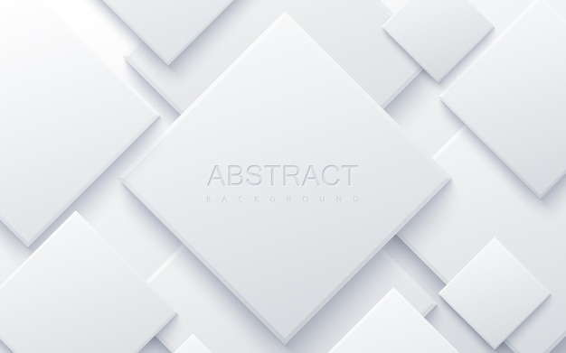 Vector abstract background with white geometric squares