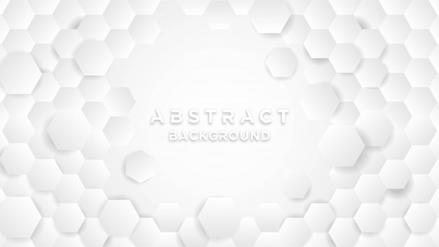 Abstract background with white hexagonal shapes