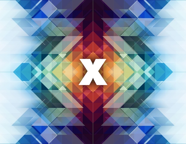 abstract background with x shape