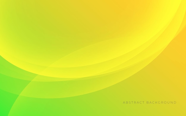 線効果モダンなデザインベクトルと抽象的な背景黄色のグラデーション緑