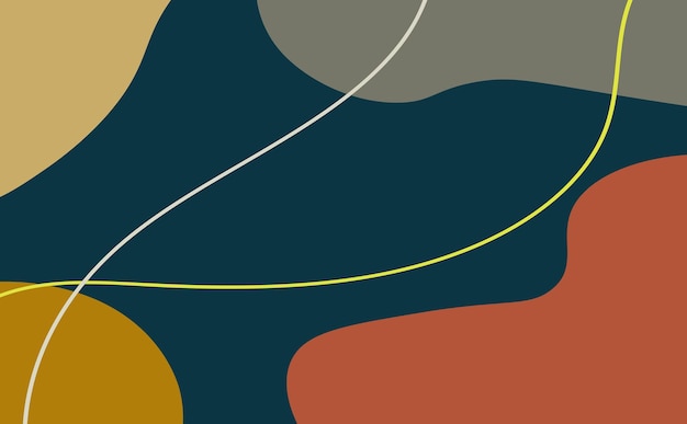 abstract backgrounds Hand drawn various shapes and doodle objects Contemporary modern trendy vector