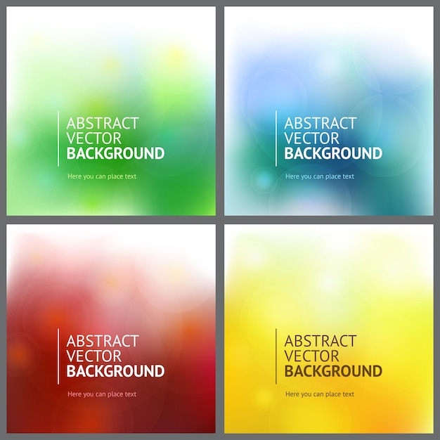 Abstract backgrounds set