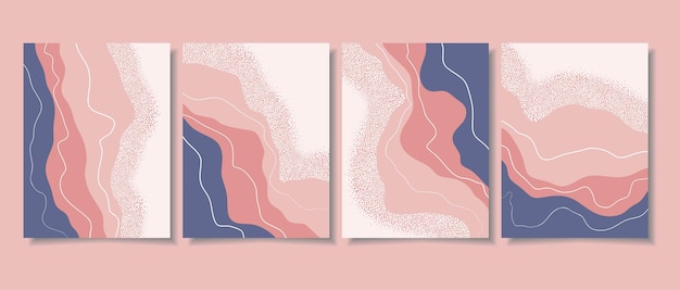 abstract backgrounds with minimal shapes and line art