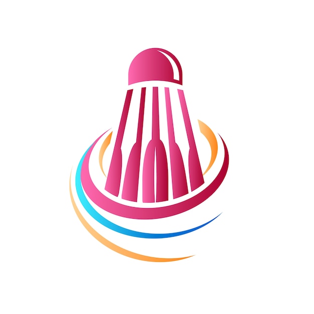 Abstract badminton-logo