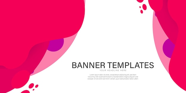 Abstract banner achtergrond sjabloon ontwerp
