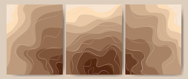 Абстрактное искусство баннера фоновый песок на побережье или в пустыне с барханом и дюнами бежевого цвета