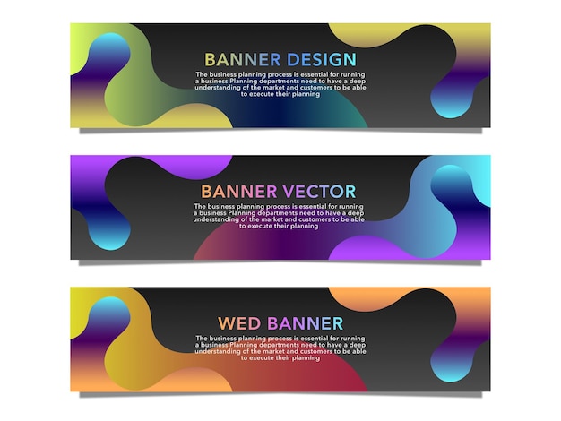 Vector abstract  banner  background or header stock vector template