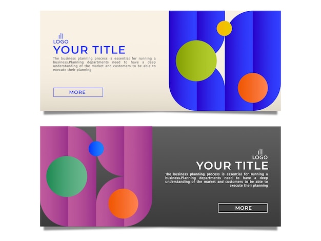 abstract  banner  background or header stock vector template