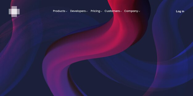 Abstract banner background for landing page