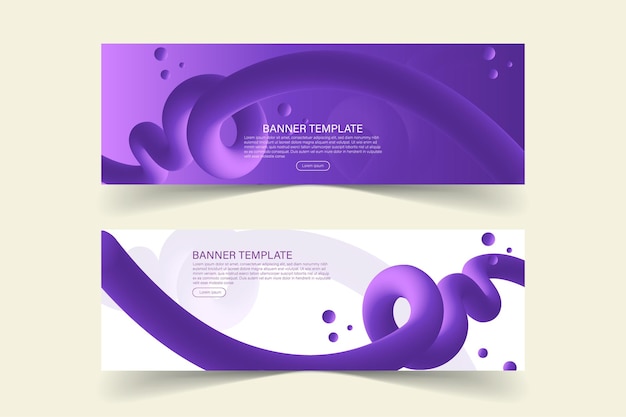 Abstract banner background templates