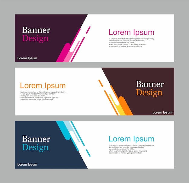 abstract banner background for web design