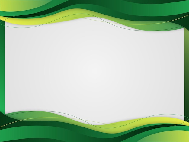 green border background