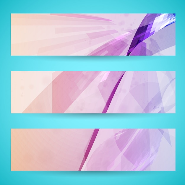 Vector abstract banner background