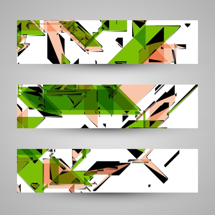 Vector abstract banner backgrounds