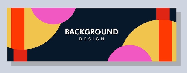 Abstract banner design Vector shape background