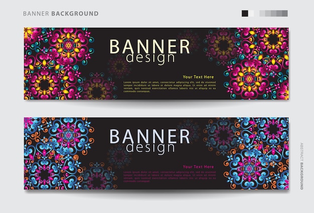 abstract banner design. Vector shaped background. Modern Graphic Template Banner