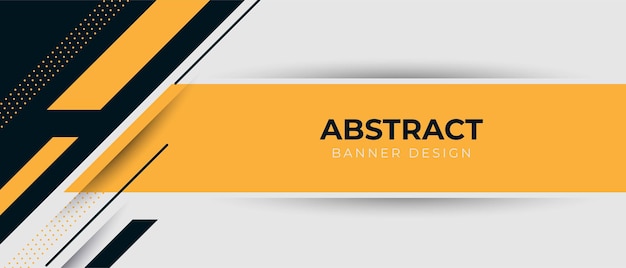 abstract banner design with geometric style