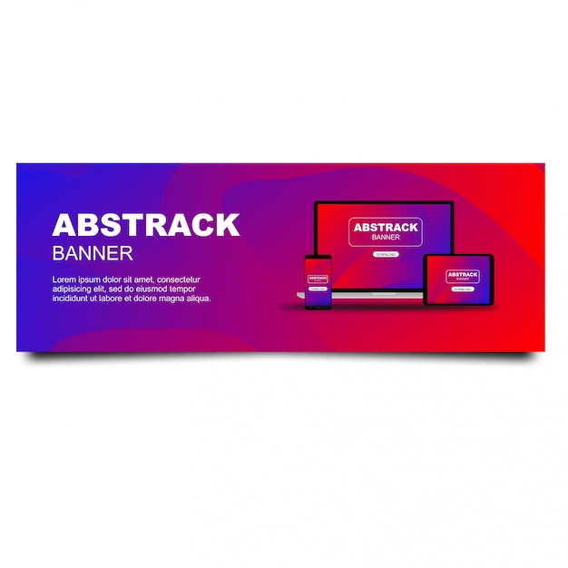 Abstract banner design