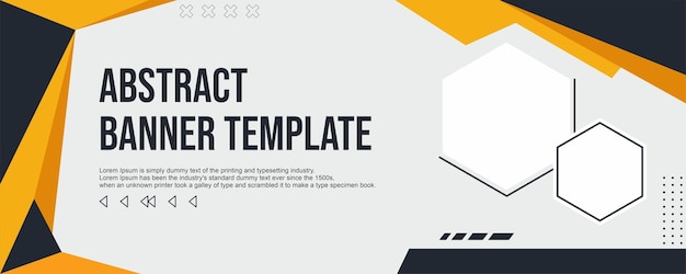 abstract banner geometric background template