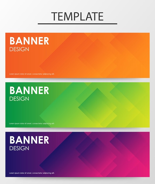 Abstract banner gradient