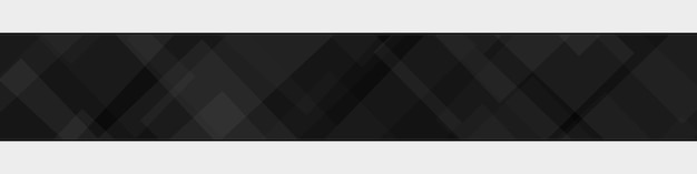 Вектор Абстрактный баннер полупрозрачных квадратов или ромбов в черных тонах