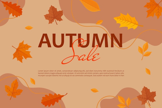 abstract banner sjabloon speciale herfst