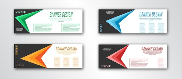 Abstract banner template Editable vector illustration