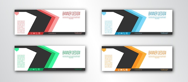 Abstract banner template Editable vector illustration