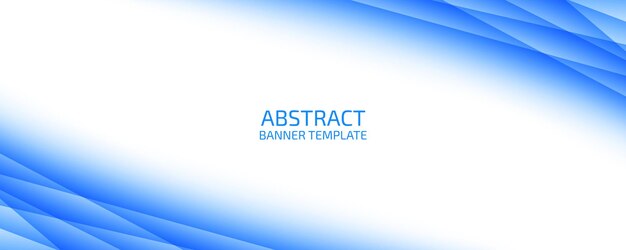 Abstract banner template with modern design