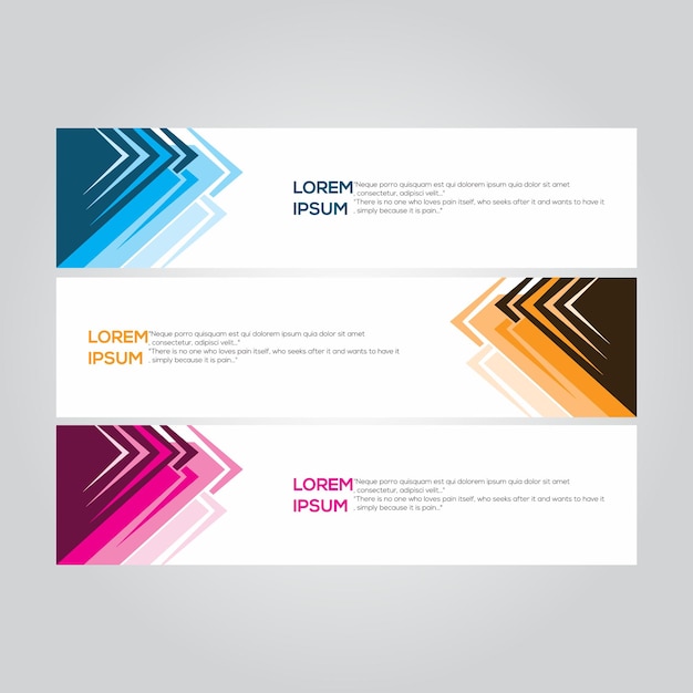 Vector abstract banner template