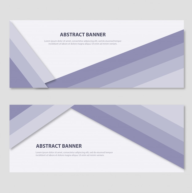 Abstract banner template