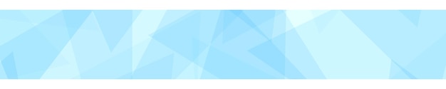 Vector abstract banner of translucent triangles in light blue colors