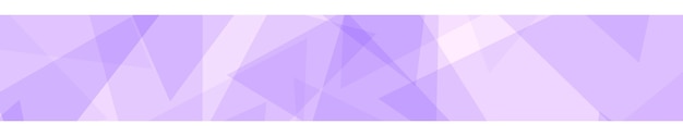 Banner astratto di triangoli traslucidi nei colori viola