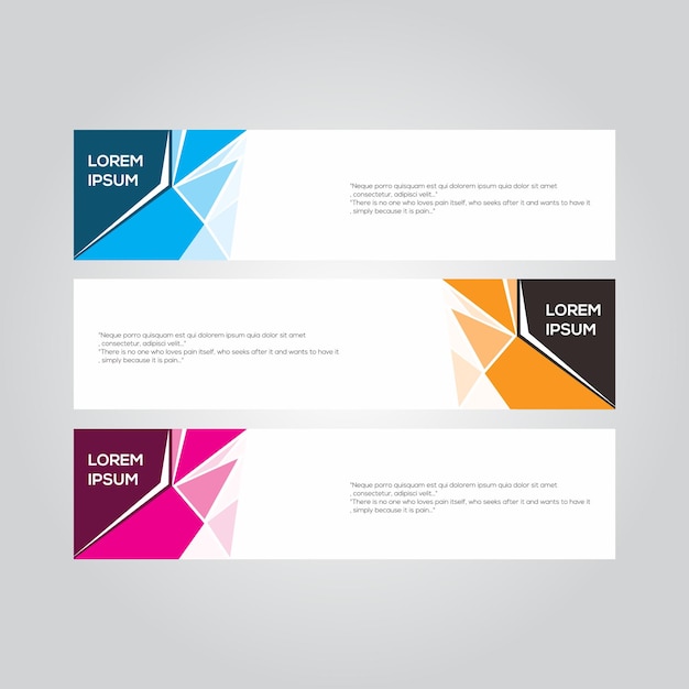 abstract bannerontwerp sjabloon