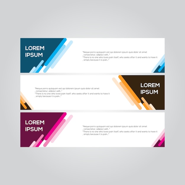 abstract bannerontwerp sjabloon