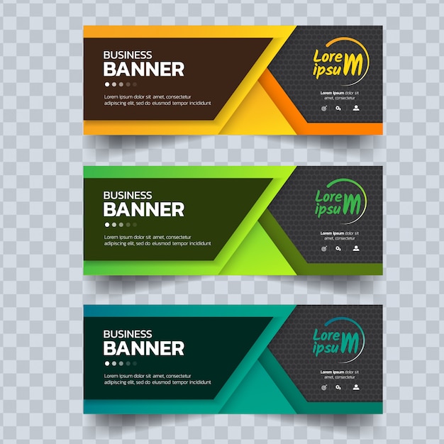 Vector abstract banners template.