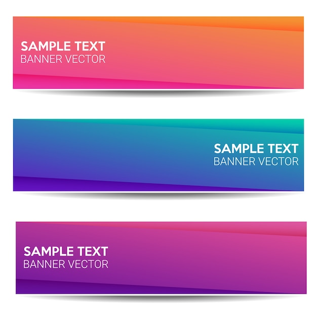 Abstract beautiful banner color gradient background