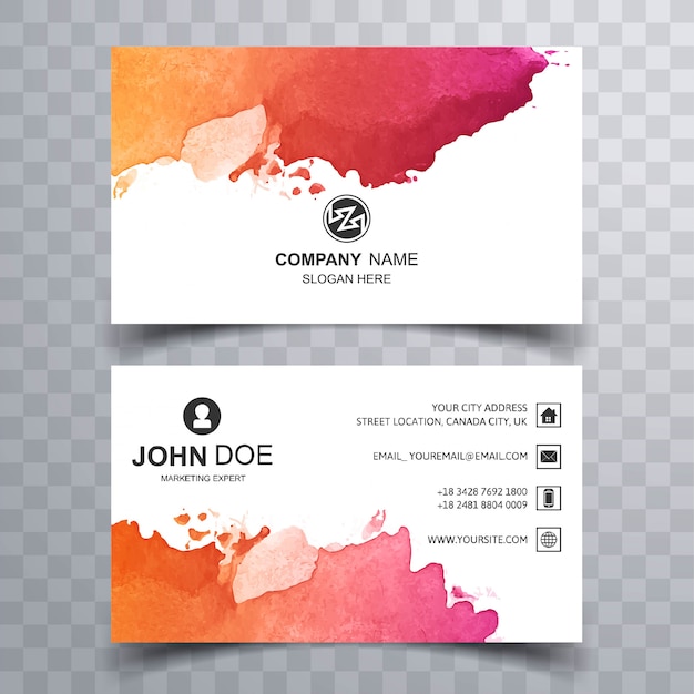 abstract beautiful business card design
