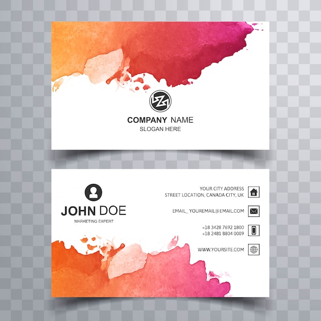 Vector abstract beautiful business card design