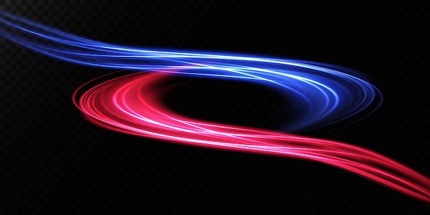Abstract beautiful light background Magic sparks on a dark background Mystical speed stripes glitter effect Shine of cosmic rays Neon lines of speed and fast wind Glow effect powerful energy