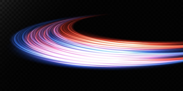 Abstract beautiful light background Magic sparks on a dark background Mystical speed stripes glitter effect Shine of cosmic rays Neon lines of speed and fast wind Glow effect powerful energy