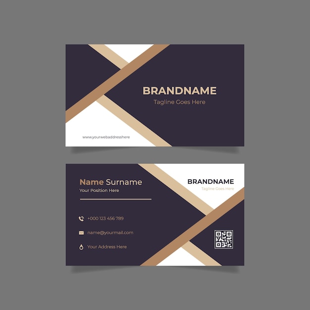 Abstract beauty business card template