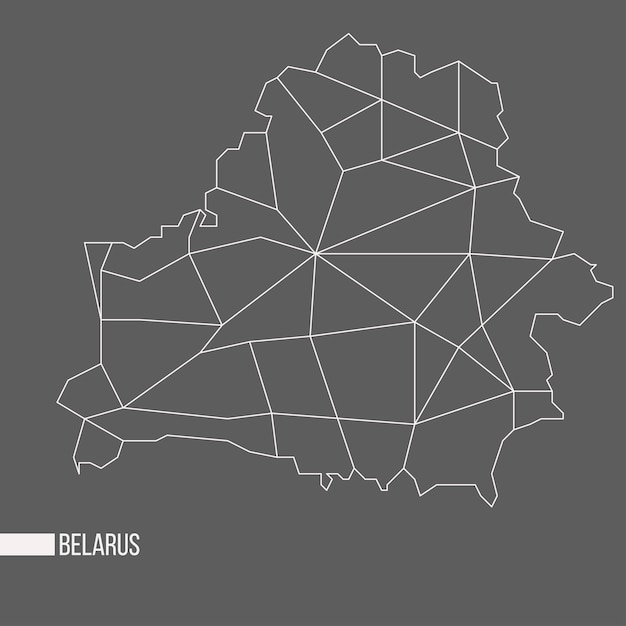 Abstract Belarus map