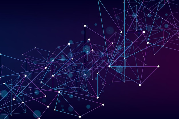 Abstract Big Data visualisatie digitale netwerkverbinding concept achtergrond