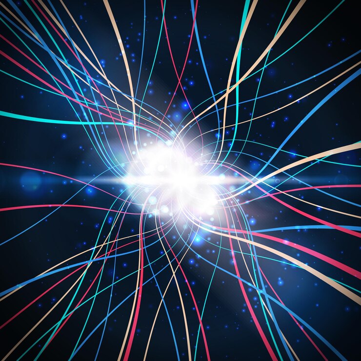 Vector abstract big data visualization
