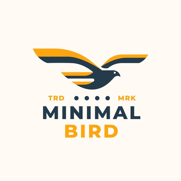 Abstract Bird Logo Design Template