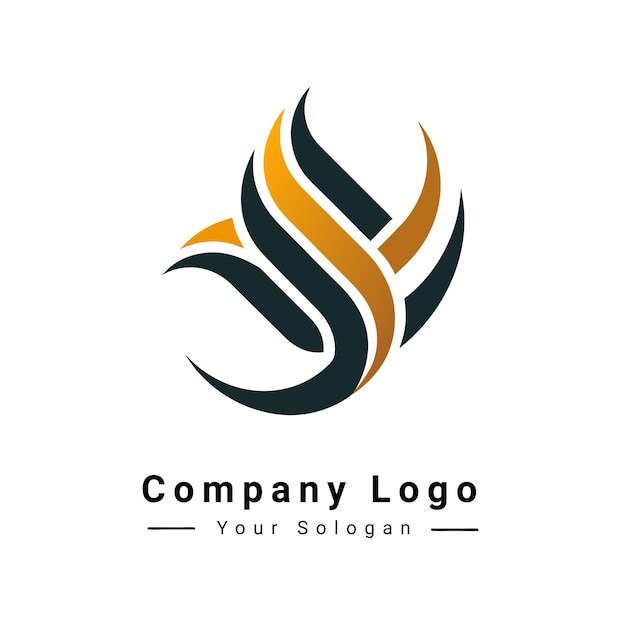 abstract bird logo design