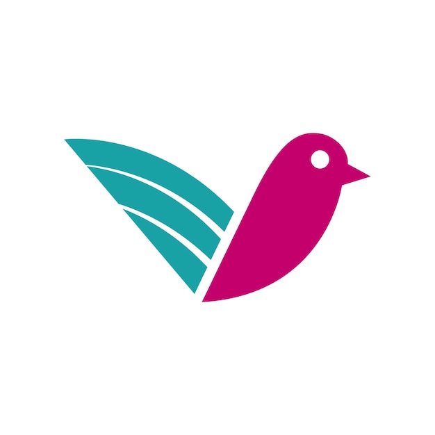 Abstract bird logo design