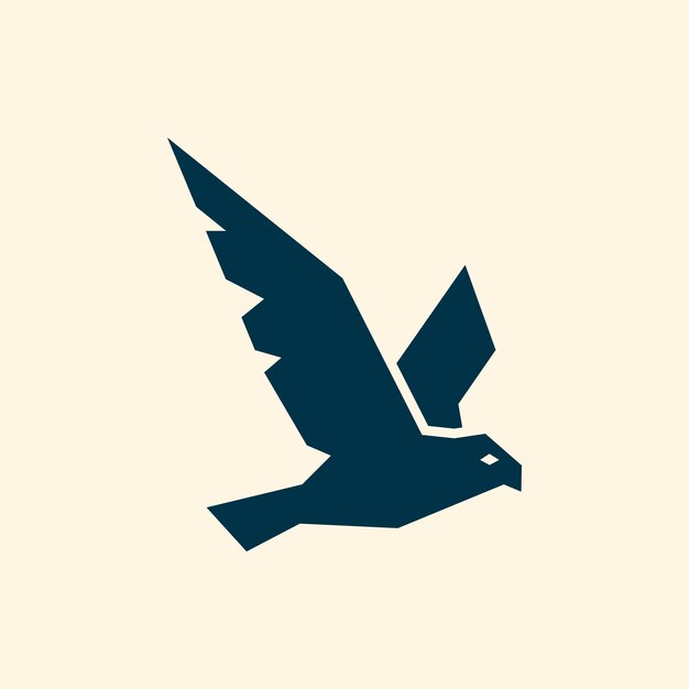 Abstract bird logo design