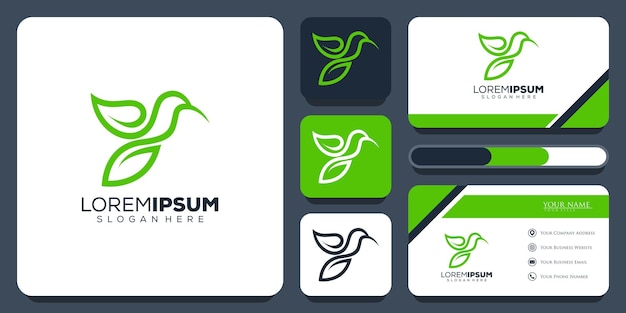 Abstract bird logo design